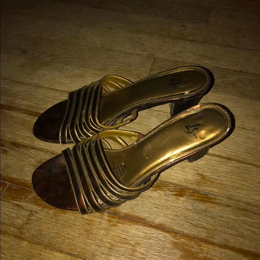 Lifestride Gold/Brown Heels